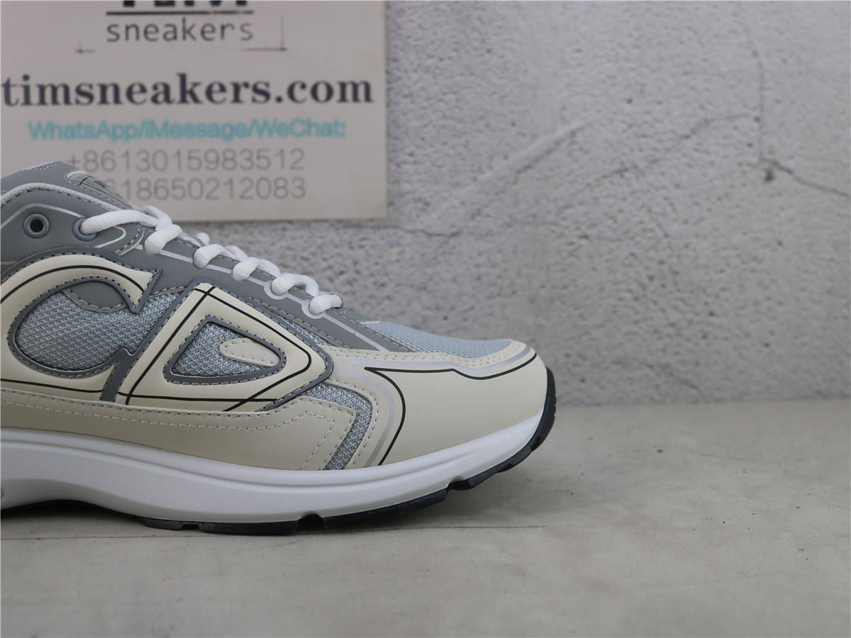 Dior B30 SNEAKER Gray White Mesh and Technical Fabric 3SN279ZLZ_H860